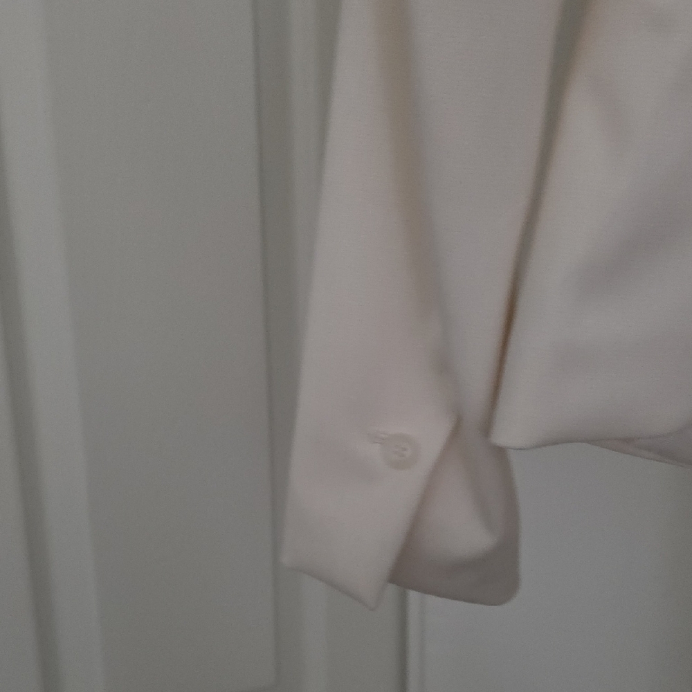 Classic Cream Single-Button Blazer for Women Sz XSmall 17×23 - Picture 10 of 10